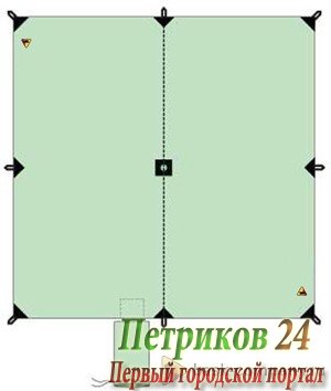 Туристический тент BASK CANOPY V3 3x3 размер