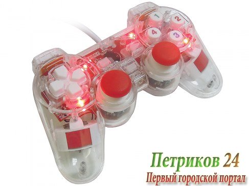 Геймпад 3Cott Single GP-01 прозрачный корпус