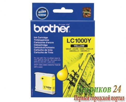 Чернильный картридж Brother LC-1000Y Yellow