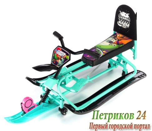 Снегокат Small Rider трансформер с колесиками и спинкой Snow Comet 2 аква 1454631