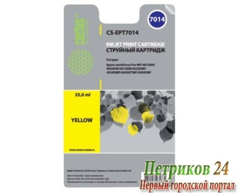 Чернильный картридж Cactus CS-EPT7014