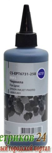 Чернила Cactus CS-EPT6731-250 черный