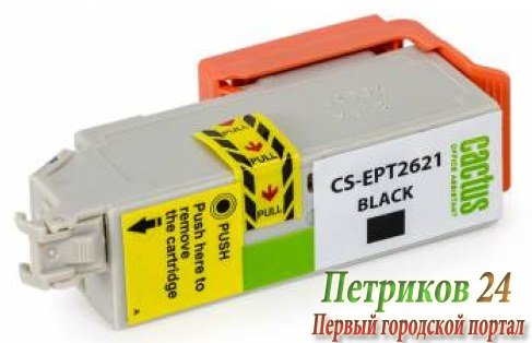 Картридж струйный Cactus CS-EPT2621 черный