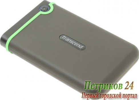 Жесткий диск 2.0Tb 2.5' USB 3.0 Transcend StoreJet 25M3 (TS2TSJ25M3) Чёрный-Зелёный