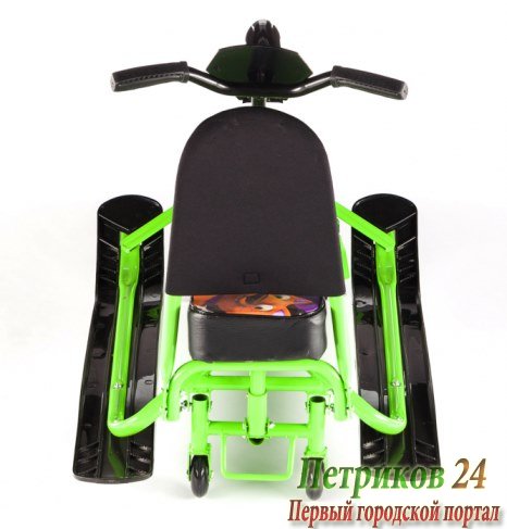 Снегокат Small Rider трансформер с колесиками и спинкой Snow Comet 2 лайм 1454630