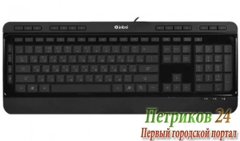 Клавиатура INTRO KU112I Illuminated USB Black