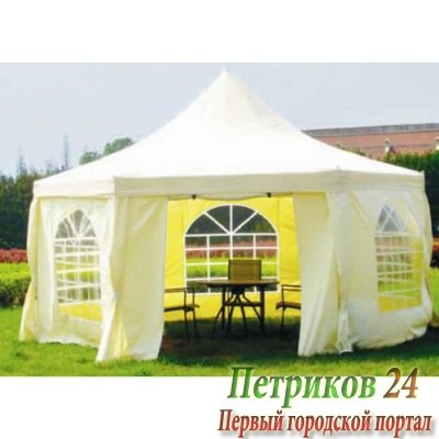 Садовый тент шатер Green Glade 1053 (6 граней)  (Комплект из 2-х коробок)