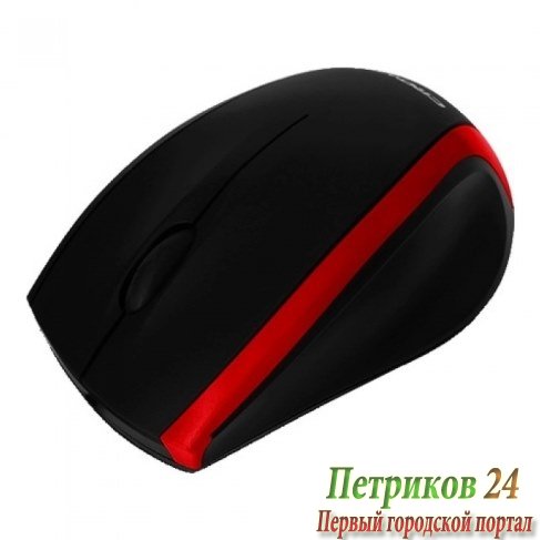 Мышь CROWN CMM-009 Black/red