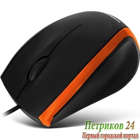 Мышь CROWN CMM-009 Black/orange