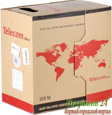 Сетевой кабель бухта 305м UTP 5e Telecom Ultra TUM34702E/34102E