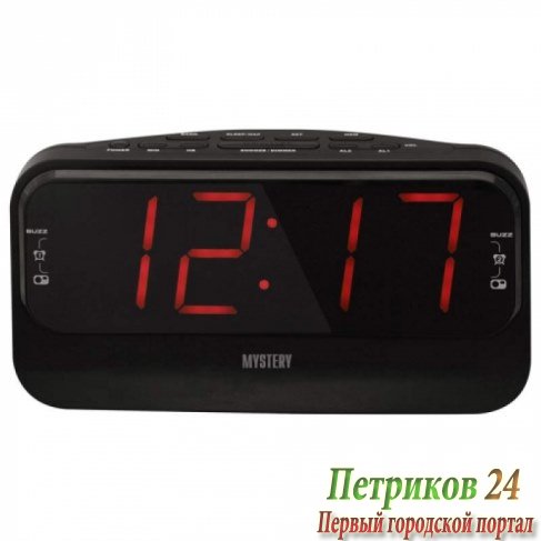 Радиобудильник Mystery MCR-68 black&red