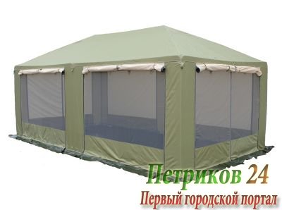 Тент туристический Пикник 3,0х6,0 со стенками