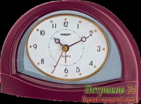 Будильник Scarlett SC-854 бургунди