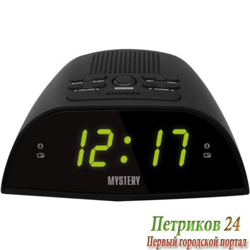Радиобудильник Mystery MCR-48 black&green
