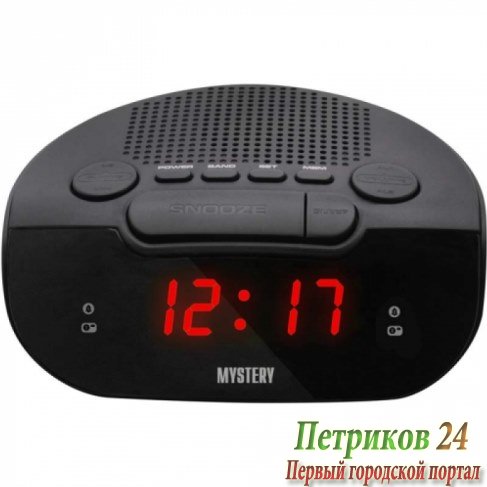 Радиобудильник Mystery MCR-21 black&red