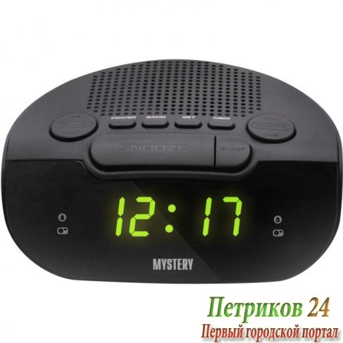 Радиобудильник Mystery MCR-21 black&green