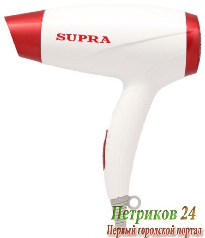 Фен Supra PHS-1602S белый/красный