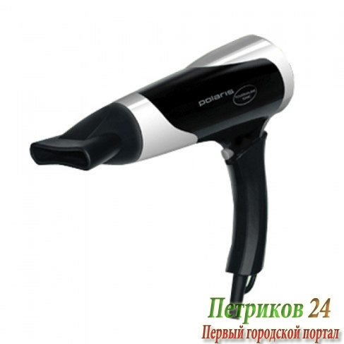Фен Polaris PHD 1667TTI черный/сереб.