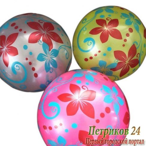Мяч Shantou Gepai Цветочки 22 см 635289