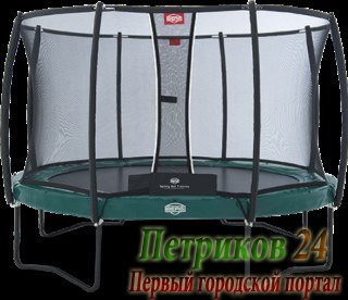 Батут BERG Elite+380 + сеткой Т-серия зеленый (37.12.91.00)