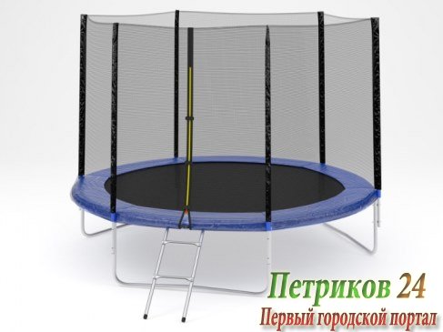 Батут DIAMOND FITNESS EXTERNAL 6FT (183 СМ) с защитной сеткой и лестницей