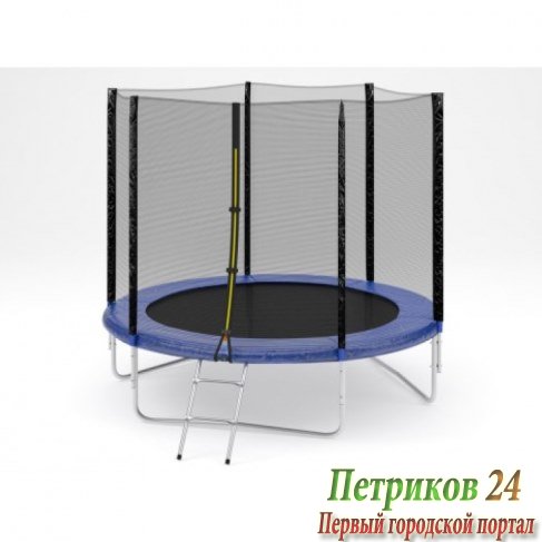 Батут DIAMOND FITNESS EXTERNAL 8FT (244 СМ) БАТУТ с защитной сеткой и лестницей