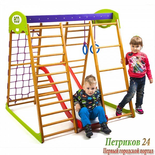 Детский спортивный комплекс для квартиры «Карамелька Plus 1»
