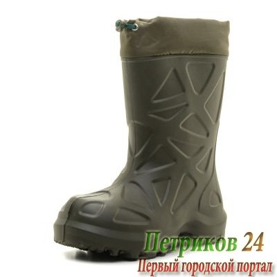 Сапоги зимние детские WOODLINE/Каури ЭВА, олива 490НУ