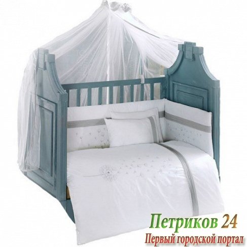 Комплект в кроватку Kidboo Blossom Linen White 4 пр
