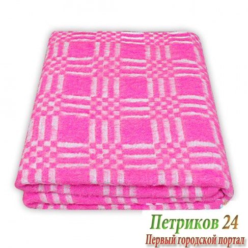 Одеяло Ермолино байковое х/б 90*112 розовый 571ЕТ