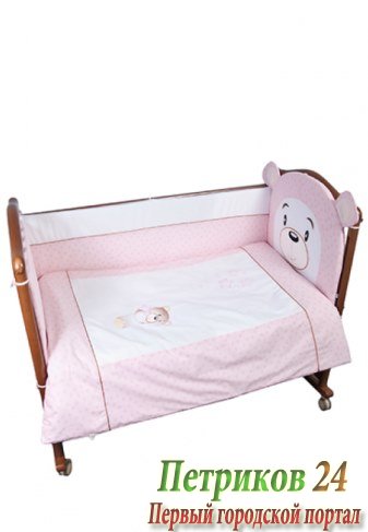 Комплект в кроватку Сонный Гномик Умка 376/2 розовый (3 предмета)