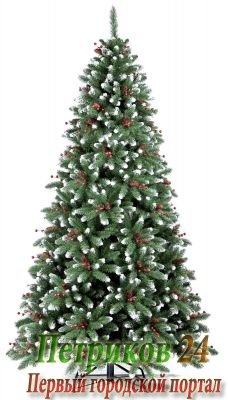 Ель Royal Christmas Seattle заснеженная шишки/ягоды 525240 (240 см)
