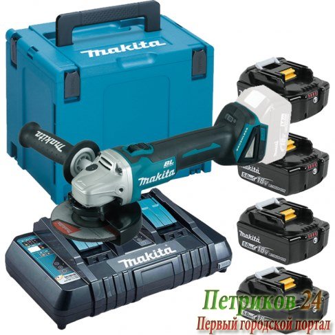 Шлифмашина Makita DGA504Z с набором 198831-0