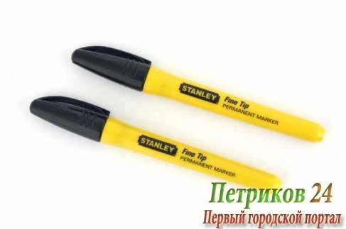 Набор из 2-х черных маркеров Stanley 0-47-316