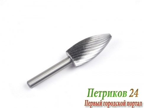 Фреза по металлу твердосплавная ПРАКТИКА тип G ,12 х 25 мм, хвостовик 6 мм 644-511