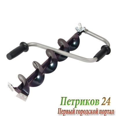 Ледобур Торнадо Мини М2 (диаметр 100) двуручный, телескопический, левый, прямые ножи