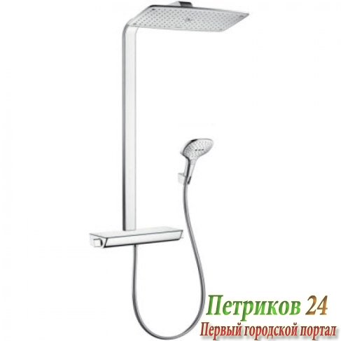 Комплект Весна №3 Hansgrohe душевая стойка RAINDANCE E SHOWERPIPE 360 AIR 27112000+смеситель для умывальника LOGIS 71832000 хром