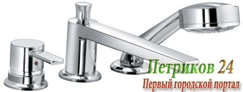 Смеситель Kludi Zenta 384470575 на борт ванны