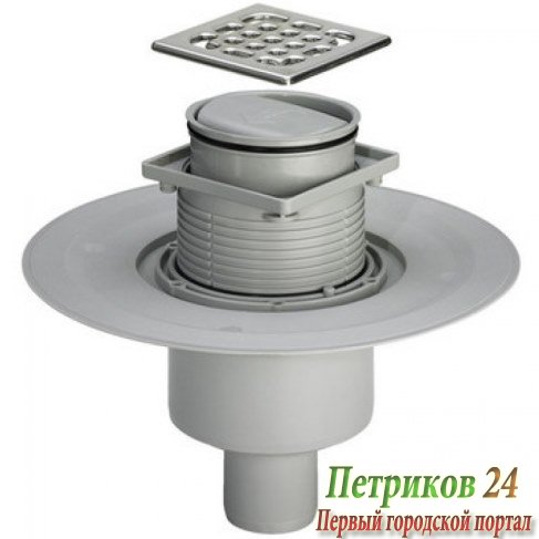 Сифон для душа трап с сухим затвором Viega Trap 583224 нержавеющая сталь