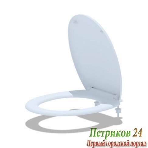 Сиденье с крышкой для унитаза АНИ пласт WS0100 белое