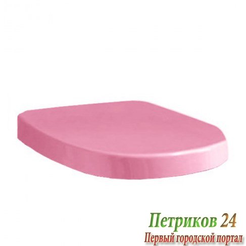 Сиденье с крышкой для унитаза Laufen MIMO 8.9255.1.345.000.1 бело-розовое