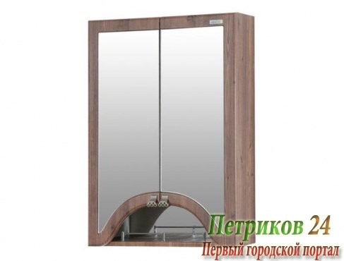 Зеркальный шкаф Edelform ПИЛЛАУ 60 2-140-025-O темный янтарь