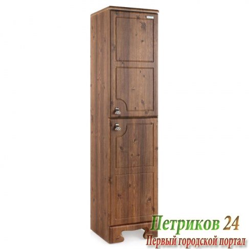 Пенал напольный Aqualife Design ПИЛЛАУ 33 3-155-025-R правый темный янтарь