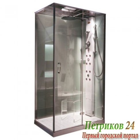 Душевая кабина Jacuzzi PLAY 120 TB 9547-215A 120x80x222h SX белый/хром