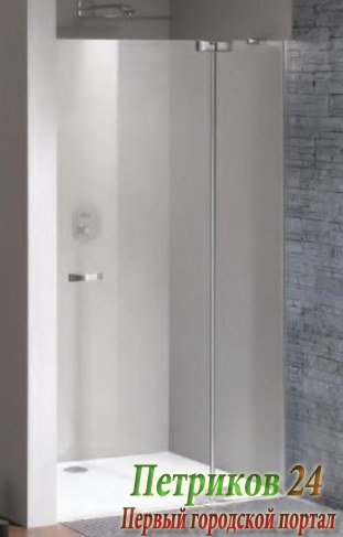 Душевая дверь с неподвижным сегментом Huppe BERLIN BT0039.C91.322 хром/стекло
