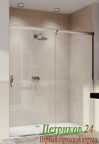 Душевая дверь с неподвижным сегментом Huppe AURA ELEGANCE 401580.087.322 матовое серебро/стекло