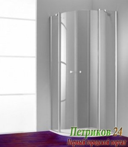 Душевая дверь с неподвижным сегментом Huppe DESIGN 510671.092.321 501 хром/стекло