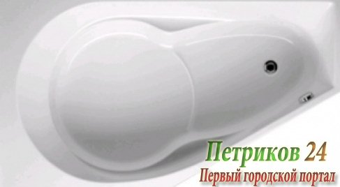 Ванна акриловая Riho YUKON левая 160x90 BA3500500000000 белый