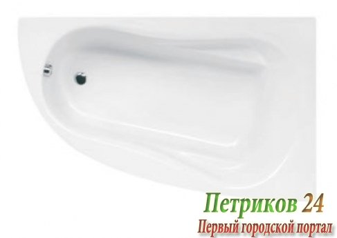 Ванна Vitra Comfort 160X100 52690001000 правосторонняя белый