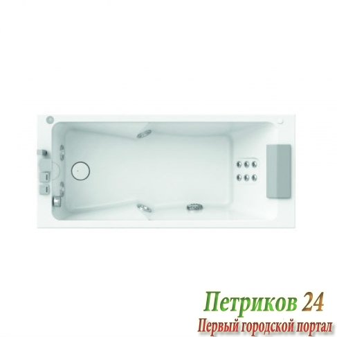 Ванна акриловая с гидромассажем Jacuzzi SHARP 9Q43-945A 170х75см SX белый
